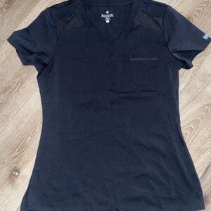 Black Medcouture scrub top